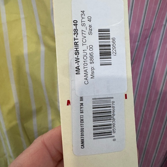 Marni Pastel Striped Button Down Shirt - Picture 3 of 4